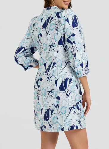 Image of Ladyful Women's Floral Jacquard Dress Cocktail Mini Shift Dresses