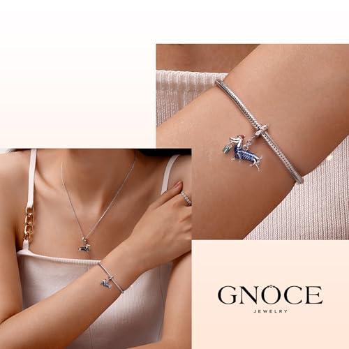 Image of GNOCE Christmas Charm Silver Plated & Sterling Silver Bracelet Gift