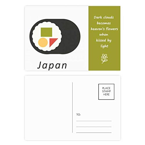 Jeu de cartes postales japonaises Maki pour écrire vos mots de remerciement