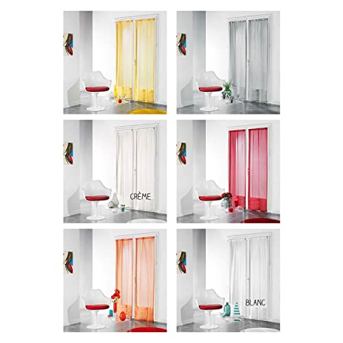 Paire Droite - Voile - Passe-Tringle - 70 x 240 - Voiline - Jaune Cover