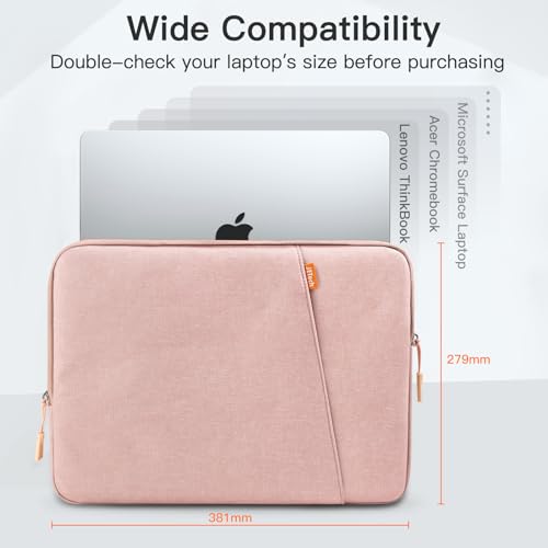 Housse ordinateur portable 15 pouces JETech imperméable rose gold