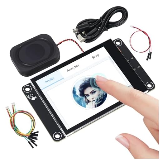 Freenove ESP32-S3 ESP32 S3 Display CYD 2.8 Inch IPS Capacitive Touch Screen 240x320 Pixel, Supporting XiaoZhiAI AI, Dual-core 32-bit 240 MHz Microcontroller WiFi+BT, C Code LVGL Projects Tutorial