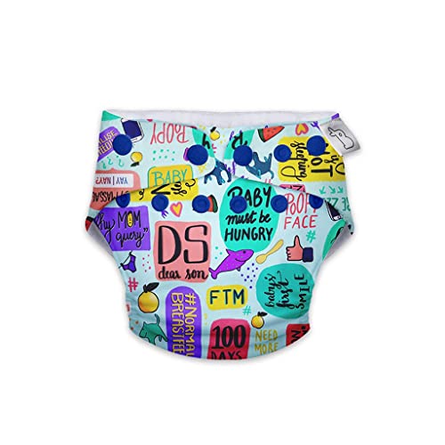 Image of SuperBottoms Swimming Diapers for Babies & Toddlers - Reusable & Adjustable Swim Diapers - Washable Cloth Diapers - Skin Friendly Fabric - Easy to Clean - Fits 3M - 3Y