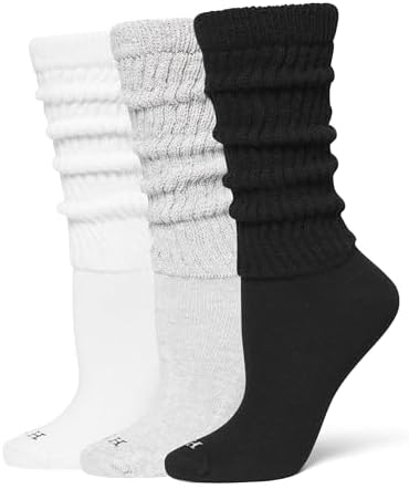 HUE Women’s Slouch Socks Crew Boot Chunky Rib...