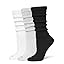 White/Light Charcoal Heather/Black - 3 Pair Pack