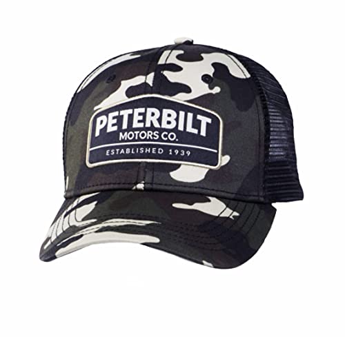 Peterbilt Motors CO. Established 1939 Black Camo Snapback Mesh Cap/Hat