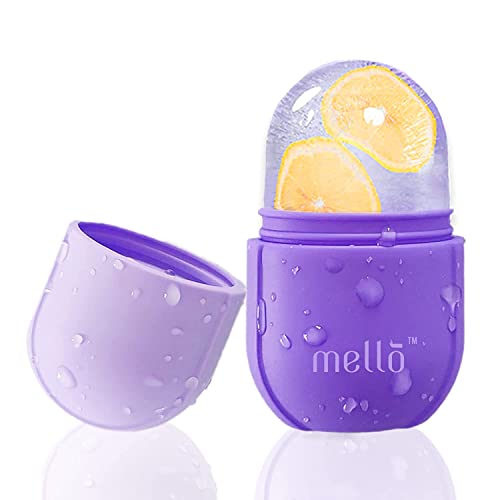 Image of MELLO Ice Roller for Face, Ice Roller for Face Massager, Face Ice Roller to Enhance Skin Glow, Shrink & Tighten Pores, Reusable Facial Ice Roller(Purple)