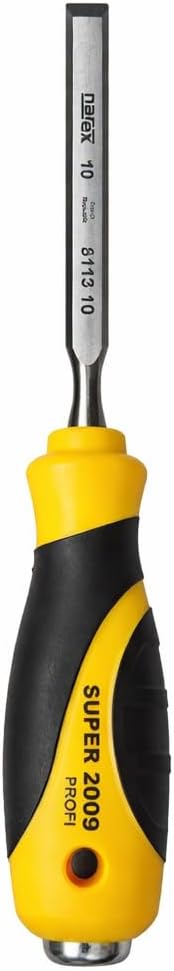 Narex Czech Steel Profi Professional Woodworking Cabinetmaker's Chisel with Ergonomic Non-Slip Rubber Handle, Sizes from 3 mm to 50 mm (10 mm - 3/8")