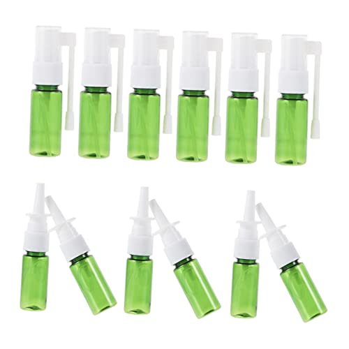 VICASKY Flacone Spray Ricaricabile Bottiglia 15ml Pet Set 12 Pezzi Pratico Design Ergonomico Per Nebulizzare Naso Viso e Ferite Viaggi Beauty Case Borsa