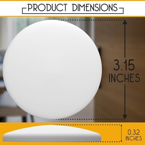 Door Stopper Wall Protector, Square Clear Wall Shield Bumper Guard from Door Knobs, Sturdy Self Adhesive, Washable and Reusable Shock Absorbent Transparent Gel for Home, Office (Large Size)
