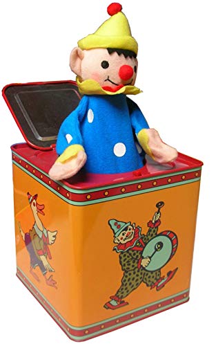 CAPRILO Juguete Decorativo de Hojalata Payaso Retro Jack IN Box Personajes de Cuerda. Juguetes y Juegos de Colección. Regalos Originales. Decoración Clásica CAPRILO Juguete Decorativo de Hojalata Payaso Retro Jack IN Box Personajes de Cuerda. Juguetes y Juegos de Colección. Regalos Originales. Decoración Clásica