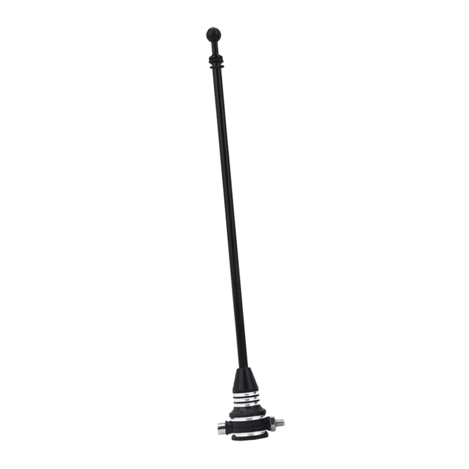 Asta de Bandera para Motocicleta, Soporte de Bandera multifunción Universal Resistente al Desgaste, Resistente y práctico para Suministros de, Negro