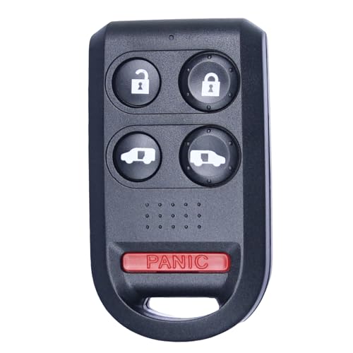 SUPALAND Key Fob Keyless Entry Fits Honda Odyssey 2005-2010, Black Plastic 5-Button Remote Control Replacement OUCG8D-399H-A 72147-SHJ-A21
