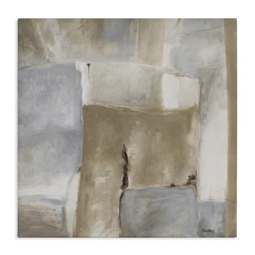 'Earthy Industrial Abstract Geometric Shapes'| Canvas Art