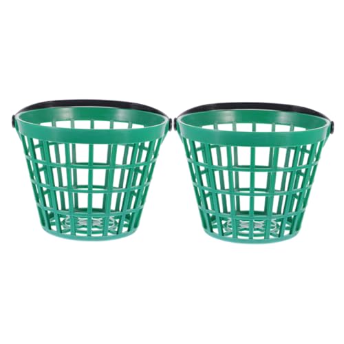 Alipis 2pcs Portable Golf Ball Storage Basket Outdoor Ball Collector Large Capacity for Golfing Bucket