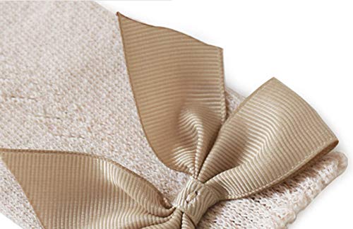 DINGDONG'S CLOSET Baby Infants Toddlers Girls Uniform Knee High Bowknot Socks Hollow Knitting Stockings3