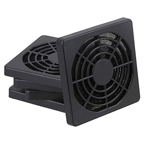 BQLZR 60mm Black Plastic Case Fan Filter Guard Grill Guard Cover PC Computer Pack of 5 Cover