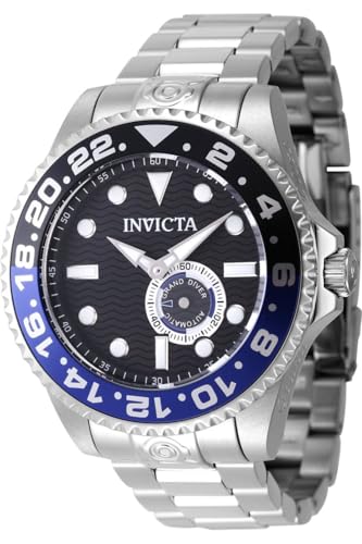 INVICTA Grand Diver 47295 Reloj para Hombre   Impermeable   Analógico   Movimiento Automático   Acero Inoxidable con Esfera Madre Perla   47mm