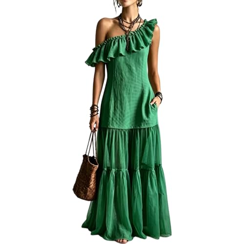 Robe longue asymétrique pour affiner la silhouette avec élégance