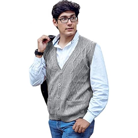 TINKUY Peru Men's Alpaca Sweater Vest Cover