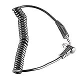 Male to Female PC to 3.5mm Flash PC Sync Cable Cord with Screw Lock for Canon Nikon DSLRs