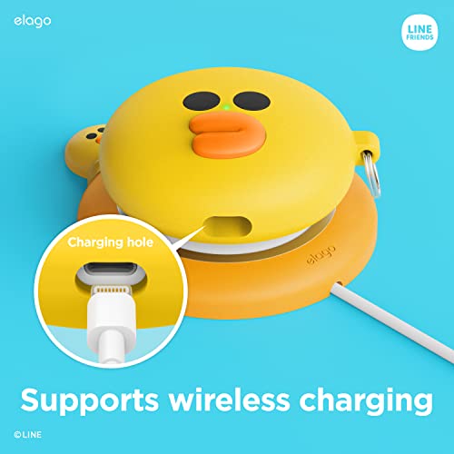 Elago | Line Friends Case Compatible With Airpods 3 Case Cover, Cute 3D Design Case Compatible With Airpods 3Rd Generation Case 2021, Protective Silicone Case With Keychain, Wireless Charging (Sally) #TOP4