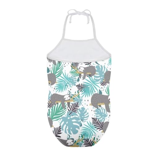 Image of Girl Funny Cute Beach Sport Halter One Piece Swimsuit Bathing Suit for 3-10 Year