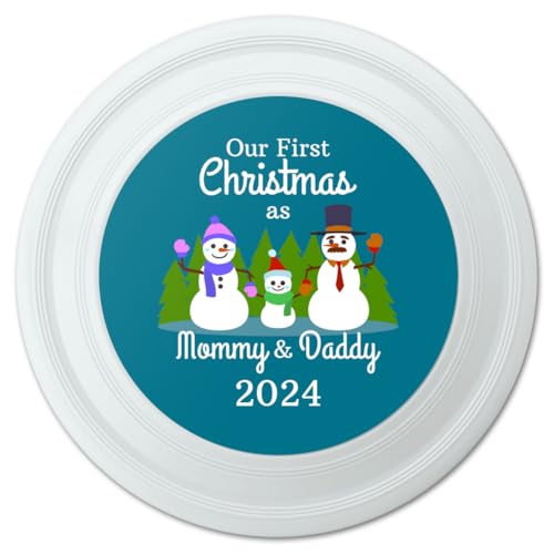 Our First Christmas as Mommy and Daddy 2024 Snowman Family Novelty 9