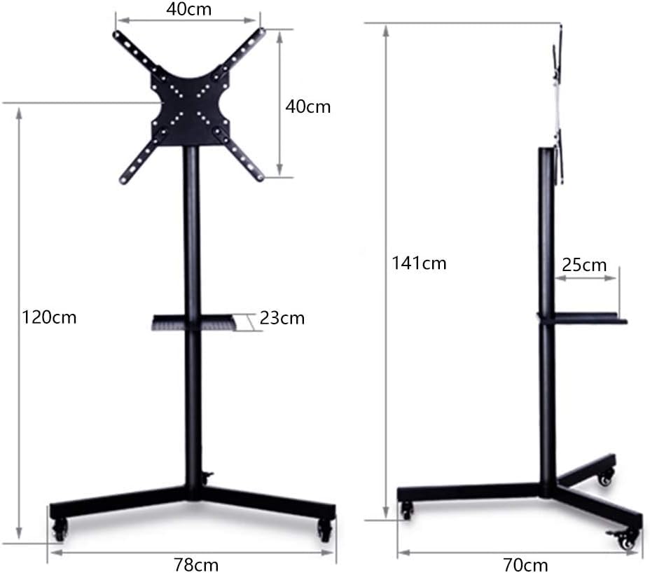 Soporte rodante móvil para TV con ruedas miniatura 2