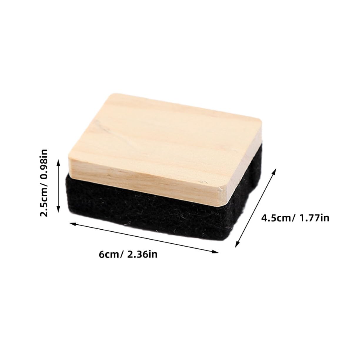 HOMSFOU 4 Sätze Tafelradierer Aus Holz Und Filz Effizienter Kreidewischer Für Whiteboard Und Tafel Sanfte Ohne Kratzer Für Klassenzimmer Und 5 Stücke * 4