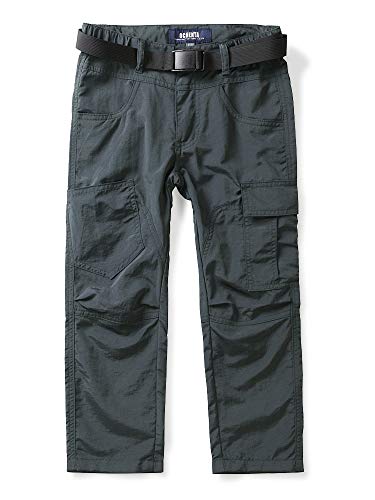 Aeslech Pantalon de randonnée léger pour homme à séchage rapide avec ceinture élastique, gris, 52 FR/W régulier Cover