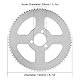 Kettenrad hinten, 72 Zähne 25H 29mm Kettenrad Stark und Stahlkettenrad für Karts Car Motorräder