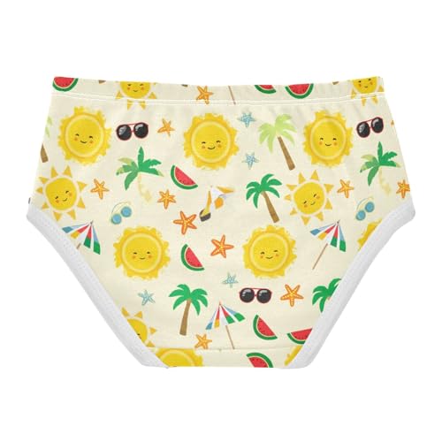 Girls' Underwear Summer Sun Sunglasses Beach Toddle Brief Panties 203011252