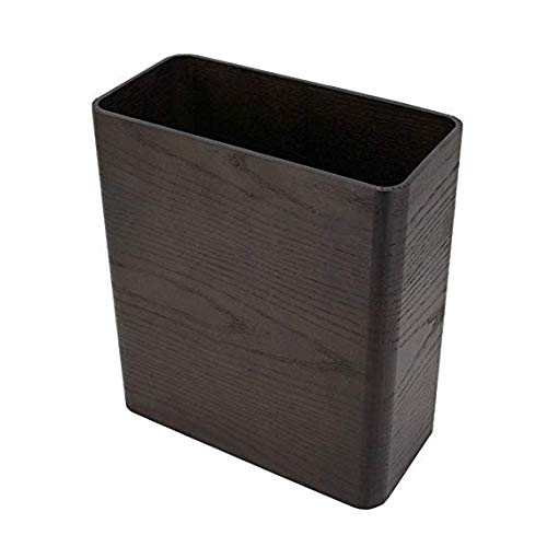 Poubelle rectangulaire compacte pour petit espace, corbeille sans couvercle gain de place
