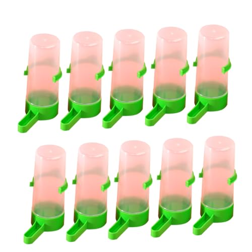 Hemobllo 20 Piezas Taza De Alimentación De Loros Alimento para Pájaros Taza De Alimentación Portátil Taza De Alimentación De Pájaros Taza De Alimentación De Animales Green