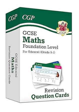 Grade 9-1 GCSE Maths Edexcel Revision Question Cards - Foundation : CGP ...