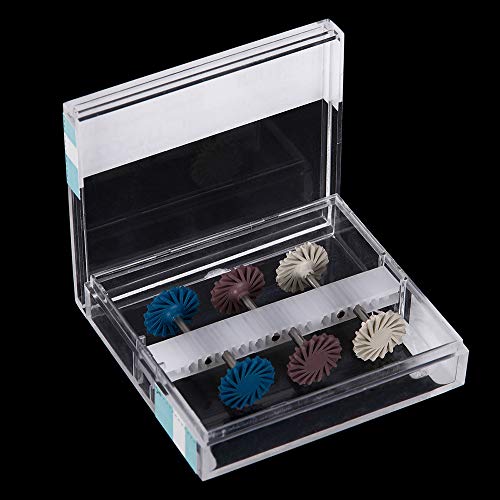Dental Composite Resin Polishing Polisher Rubber Wheel Spiral Flex Polisher Diamond System Ra Disc Kit Shank Diameter 2.35Mm 6Pcs Per Box #TOP7