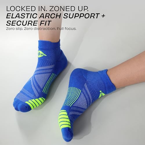 Image of Nivia Stripes 2.0 Training Socks for Men, Ankle Length Sports Socks with Soft Stretchable Fabric, Breathable & Moisture-Wicking, Cushioned Comfort, Ideal for Gym, Running & Everyday Use, Pack Of 3