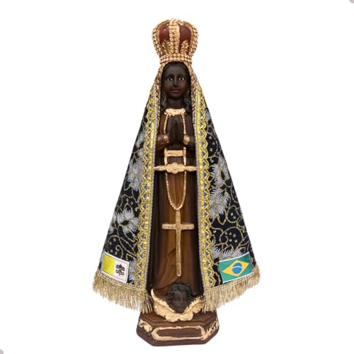 Imagem Nossa Senhora Aparecida 32cm Manto Trabalhado Strass
