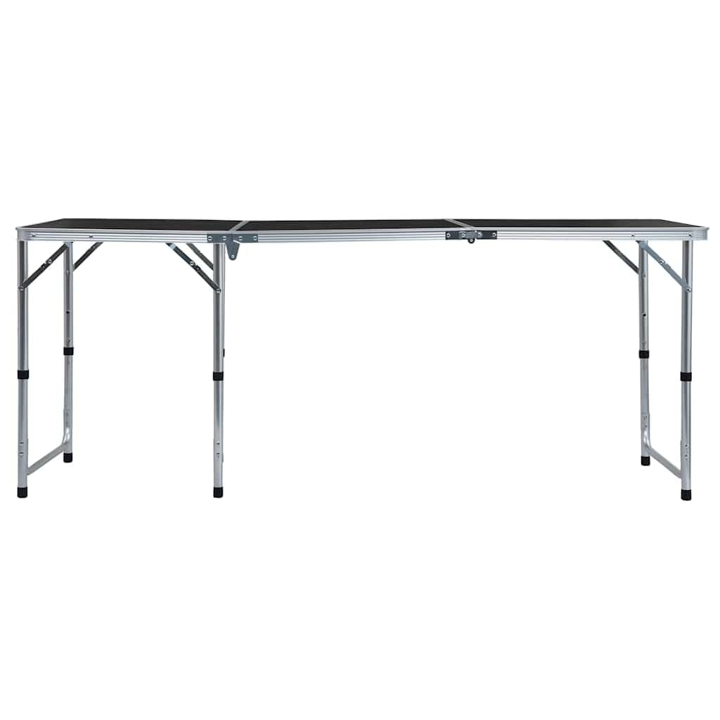 Składany stół kempingowy, aluminiowy stół piknikowy 180 x 60 cm