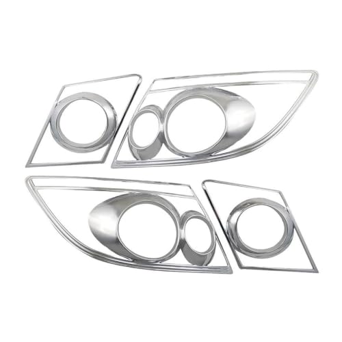 Protector de luz trasera con acabado cromado premium para coche 2006-2008
