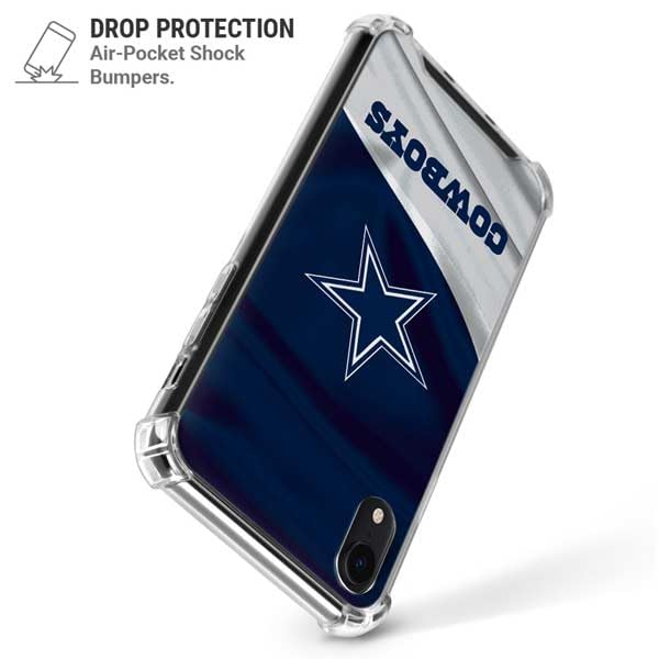 Skinit Clear Phone Case Compatible with iPhone XR - Officially Licensed NFL Dallas Cowboys Design
