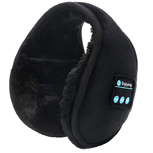 イヤーマフ bluetooth 耳あて 防寒 暖かい 冬 女性 男性 お出かけ 通勤 通学 アウトドア （黒）