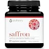 Youtheory Saffron - 60 Capsules (30 Day Supply) - Certified Capsules with Ashwagandha & Rhodiola Rosea - Uplifts & Maintains Healthy Mood* -Supports Focus & Sleep* - Gluten & Sugar-Free Supplement