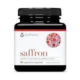 Youtheory Saffron - Vegan Energy Supplement for Men & Women* - Contains Rhodiola Rosea & Ashwagandha - Dairy, Soy & Gluten Free - 60 Vegetarian Capsules