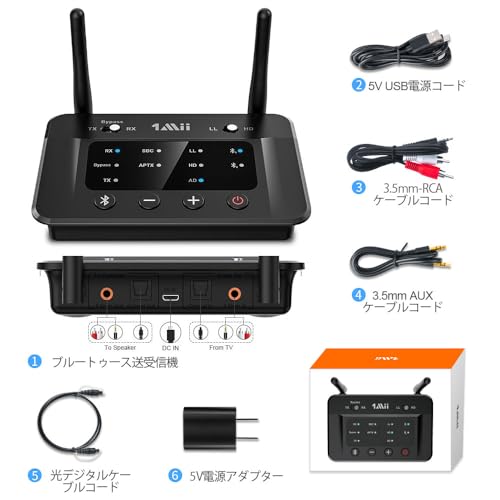 1Mii 1Mii Bluetooth トランスミッター B03 の商品画像 7