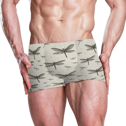 Dragonfly Mens Swim Trunk Swimwear Bathing Suit Swim Brief Square Leg Board Short S B04042642