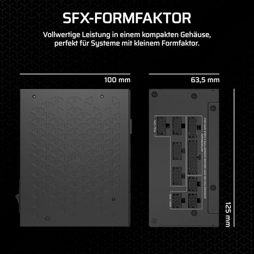 CORSAIR SF750 (2024) Vollständig Modulares Geräuscharmes 80 PLUS Platinum ATX-Netzteil – ATX 3.1-Kompatibel – PCIe 5.1-Fähig… – Ansicht 4