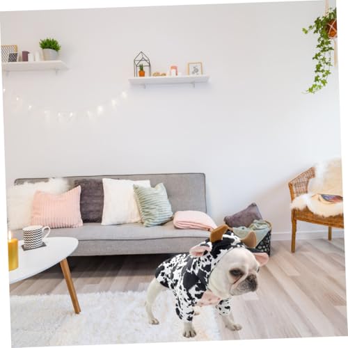 Disfraz para perro con patrón de vaca, talla M miniatura 5