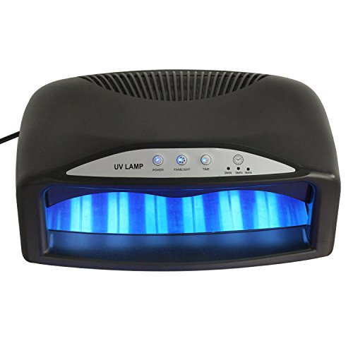ZENY 54W Nail Dryer Nail UV Lamp Light Gel Nail Polish Art Tool w/Timer Setting (black)